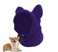 Chapeau chaud à capuche pour chien, cache-cou épais, écharpe à capuche pour animaux domestiques, chapeau d'hiver chaud apaisant pour chien, cache-oreilles silencieux, chapeau en épais pour