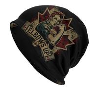 Chapeau chaud d’automne et d’hiver hommes femmes, Nous pouvons le faire coudes jusqu’au Canada Bonnet Bonnet d’hiver Bonnet chaud Homme Chapeaux tricotés Street Outdoor Skullies Bonnets Caps pour