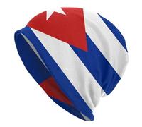 Chapeau Chaud d’Automne et d’Hiver pour Hommes pour Les Femmes, Drapeau personnalisé de Cuba Skullies Bonnets Caps Hip Hop Hiver Chaud Hommes Femmes Tricot Chapeau Adulte Unisexe Bonnet Chapeaux