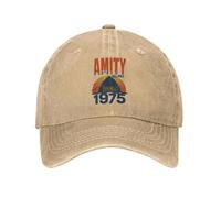 Chapeau Chaud en Hiver, Casquette de Baseball lavée Quints Shark Jaws Amity 1975 Chapeau Routier d’été pour Hommes Unisexe Mode randonnée pêche Soleil Casquettes de Baseball