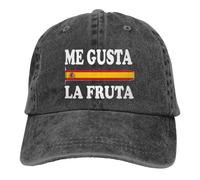 Chapeau Chaud Retro Me Gusta La Fruta Espagne Chapeau de Camionneur Espagnol Hommes Femmes Casquettes délavées délavées Voyage en extérieur Ajustable Casquettes Cadeau