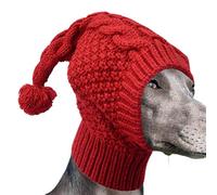 Chapeau chaud tricoté pour chien - Pour l'automne et l'hiver - Joli vêtement pour animal domestique - Protection du cou et de la tête - Cache-oreilles attaché pour le camping, la marche