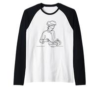 Chapeau Chef Line Art Cuisinier Manche Raglan
