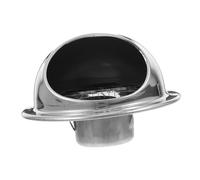 Chapeau Cheminée 304 Argenté Inoxydable Acier de Toit | Ouverture 50mm, Compatible Tube Pvc Rigide 2 Pouces, Finition Brillante Épaisse, Ventilation Murale