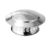Chapeau Cheminée Capuchon de cheminée en acier inoxydable, 80-200mm, sortie d'air murale extérieure, tuyau toit, hotte d'échappement for conduits Ventilation, cheminées(200mm)