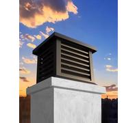 Chapeau Cheminée Couvre Cheminée Universel pour Cheminée en Brique, Obturateur de Cheminée Anti-pluie, Couvercle de Toit Renforcé pour Toit de Maison de Villa pour Arrêter Les Oiseaux(50cm(19.7") x50c