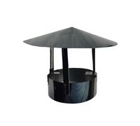 Chapeau Cheminée En Acier Inoxydable Capuchon Couverture D'évent Cheminée Chapeau De Pluie Pour Toit Rond, Chapeau De Cheminée De Cheminée, Pour Une Meilleure Ventilation Des Cheminées(13cm/5.1in)