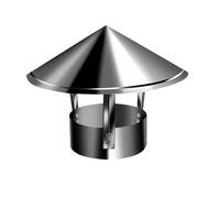 Chapeau Cheminée INOX 304 Conique, Chapeau de Cheminée de Toit - Anti Pluie et Pare-Pluie, Protection de Conduit en Acier Inoxydable pour Tuyaux de Poêle(190 mm/7.5 in)