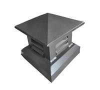 Chapeau cheminée Tool Villa, aérateur Toit, Grille d'aération, Chapeau Ventilation, Protection Contre Pluie pour Tuyau Alliage d'aluminium, Capuchon Protection pour Embout Chapeau Toit, Chapeau Pluie