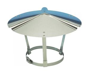 Chapeau chinois inox pour tubage flexible - diamètre 80 à 110 mm TEN