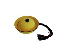 Chapeau chinois jaune avec tresse - Jaune - Taille Unique