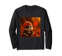 Chapeau Citrouille Pirate Halloween Mignon Jack O'Lantern Manche Longue