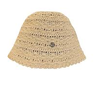 Chapeau cloche en paille - Protection solaire de voyage portable | Casquette de pêcheur pliable et respirante | Construction de 24 x 17 cm + design fendu | Fibre naturelle de qualité professionnelle