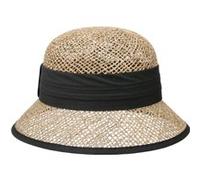 Chapeau Cloche en Paille Zostère by Seeberger noir One Size