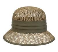 Chapeau Cloche en Paille Zostère by Seeberger olive One Size