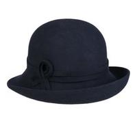 Chapeau Cloche Laleva Wool by Seeberger bleu foncé One Size