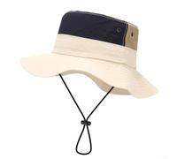 Chapeau cloche pliable à large bord pour randonnée et extérieur avec circonférence réglable et ventilation (B)