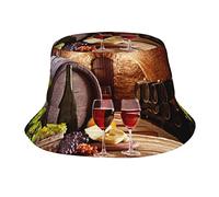 Chapeau cloche pour cave à vin rouge pour adulte adapté pour la plage, le camping, la pêche, les loisirs en plein air, etc, Cave à vin rouge, taille unique