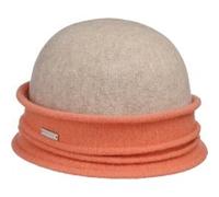 Chapeau Cloche Twotone Woolmark by Seeberger pêche One Size