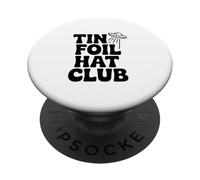 Chapeau Club en Aluminium pour Les croyants d'OVNI extraterrestres PopSockets PopGrip Adhésif