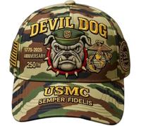 Chapeau commémoratif du 250e anniversaire de la Marine Corps, chapeau rétro délavé pour homme, taille réglable, unisexe, b, Taille unique