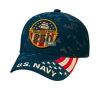 Chapeau commémoratif du 250e anniversaire du Corps des Marines réglable Casquette de baseball décontractée pour vétérans/fans militaires Cadeau commémoratif exclusif pour objets de collection unisexes