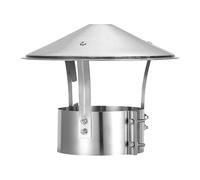 Chapeau Conduit De FuméE, Chapeau De Conduit De CheminéE Base Ronde Acier Inoxydable 304, Protection Contre La Pluie Et La Neige Chapeau De Ventilation Hotte, All Weather(230 mm(9.055 in))