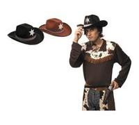 Chapeau cow-boy Adulte Noir noir G