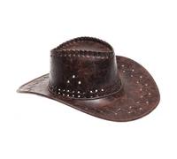 Chapeau cow-boy cuir marron
