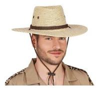 chapeau cowboy aventurier nature cordelette adulte - générique 13074 Gris G