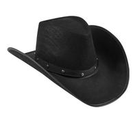 Boland - Chapeau de cowboy Wichita, Chapeau feutre, Shérif, Far West, déguisement, costume, carnaval, fête à thème