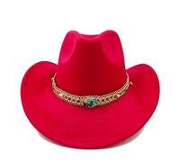 Chapeau Cowboy Cowboy Hat Men's and Women's Knight Curled Feather Accessories Jazz Sunset Travel Beach(29)