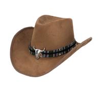 Boland Chapeau de cowboy Django pour adulte, chapeau western pour costumes de carnaval, carnaval et fête à thème