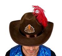 Chapeau Cowboy Pour Hommes - Accessoire De Tête Pour Déguisement De Thanksgiving | Chapeau De Cowgirl Respirant | Pour Et Adultes Concert Masquerade Thanksgiving Pièces Scolaires Fête Costumée Événeme