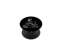Chapeau Cuisinier Line Art Cuisinier PopSockets PopGrip Adhésif