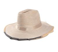 Chapeau D’apiculteur Rond Beige en Denim et Acier, Protection