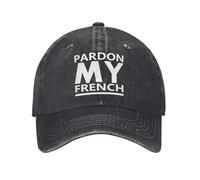 Chapeau d’Homme, Pardon Mon Amour français Casquette de Baseball française décontractée Chasse d’été Camping Chapeaux Hip-hop Cadeau de Casquettes de Baseball Tendance Femmes