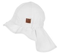 Chapeau d'Ã©tÃ© col long bÃ©bÃ© Mikk-Line Solid Blanc 2/4 ans