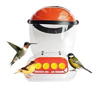 Chapeau d'alimentation pour Colibri, Distributeur de de Colibri Rouge | 4 Ouvertures de Nourriture Accessoires Couverture du Visage Bandeau réglable pour terrasse, Jardin, Rebord de fenêtre