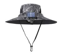 Chapeau d'aviateur pour femme 2025 chapeau d'extérieur à large bord et ventilateur solaire. Ventilateur solaire à large bord, chapeau de pêche en plein air, chargement USB solaire, chapeau de pêcheur
