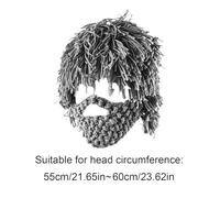 Chapeau de barbe pour hommes - Chauffe-visage en tricot, masque pour temps froid, casquette de barbe à couverture complète, chapeau d'hiver extensible, équipement ďe protection extérieure | Housse đe