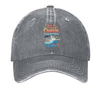 Chapeau De Baseball Bateau De Croisière Et Cœur, J'adore Quand on Est en Croisière Ensemble Chapeau De Golf Légère Respirante Casquette Trucker, pour Sport, Randonnée, Cyclisme, 55-59cm