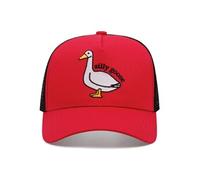 Chapeau de baseball brodé d'oie stupide sports de plein air net cap rouge
