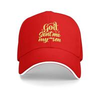 Chapeau De Baseball Dieu m'a Envoyé Mon Fils Chapeau De Sport Réglable Mode Casquette Unisexe, pour Garçon, Camping, Plage, 55-59cm