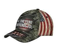 Chapeau De Baseball Drapeau Américain. Quittez Les Lieux Si Le Drapeau Vous Offense. Chapeau De Sport Décontractée Anti-Soleil Casquette D'Été, pour La Course, Les Loisirs, Randonnée, 57-60cm