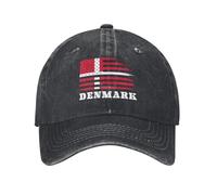 Chapeau De Baseball Drapeau du Danemark Chapeau De Golf Légère Mode Casquette Visière, pour Plage, Camping, Cyclisme, 55-59cm