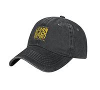 Chapeau De Baseball Enseignant en Histoire des Noirs Chapeau en Denim Mode Réglable Casquette Visière, pour Cyclisme, Extérieur, Plage, 55-59cm