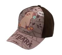 Chapeau de baseball imprimé Kapibala Personnalité Mode Photographie en plein air pour les créateurs de tendances et les amoureux des animaux Chapeau en polyester respirant, Y, taille unique