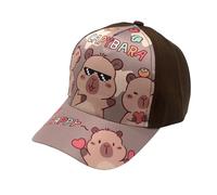 Chapeau de baseball imprimé Kapibala Personnalité Mode Photographie en plein air pour les créateurs de tendances et les amoureux des animaux Chapeau en polyester respirant, Hauteur :, taille unique
