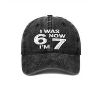 Chapeau De Baseball J'avais 6 Ans, Maintenant J'En AI 7. 67E Anniversaire Chapeau De Golf Mode Légère Casquette Visière, pour Randonnée, Extérieur, Femmes, 55-59cm